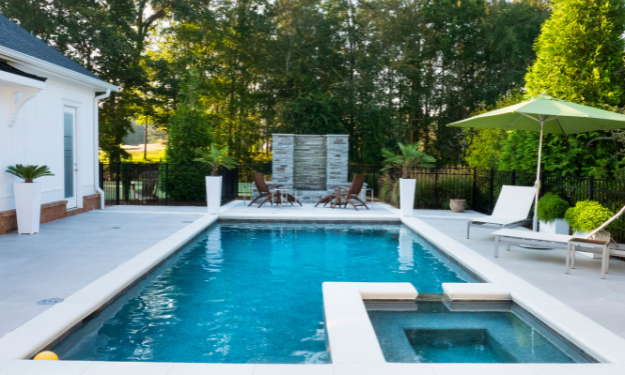 Photo d'une belle maison et une belle piscine située à Tournefeuille (31170)
